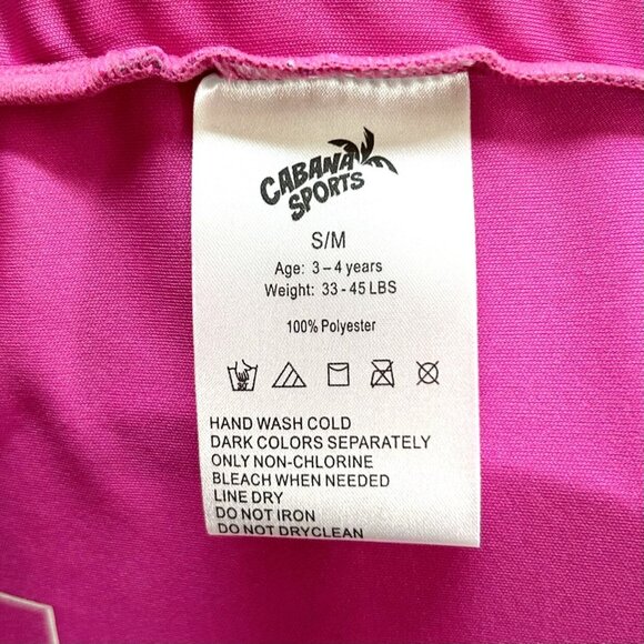 Cabana Sports Learn To Swim Trainer Vest Pink Mermaids Size S/M 3-4 Yrs - Picture 5 of 7